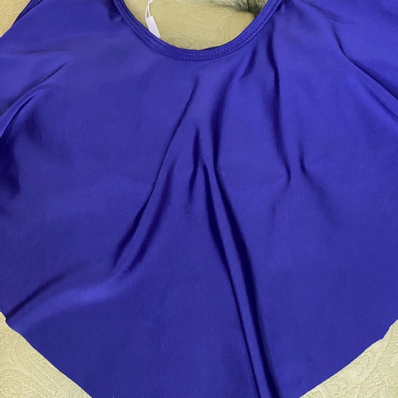 Adisputent Two Piece Swimsuit Flamingo Bottom Pattern Navy Top Size Small NWT - Picture 8 of 9